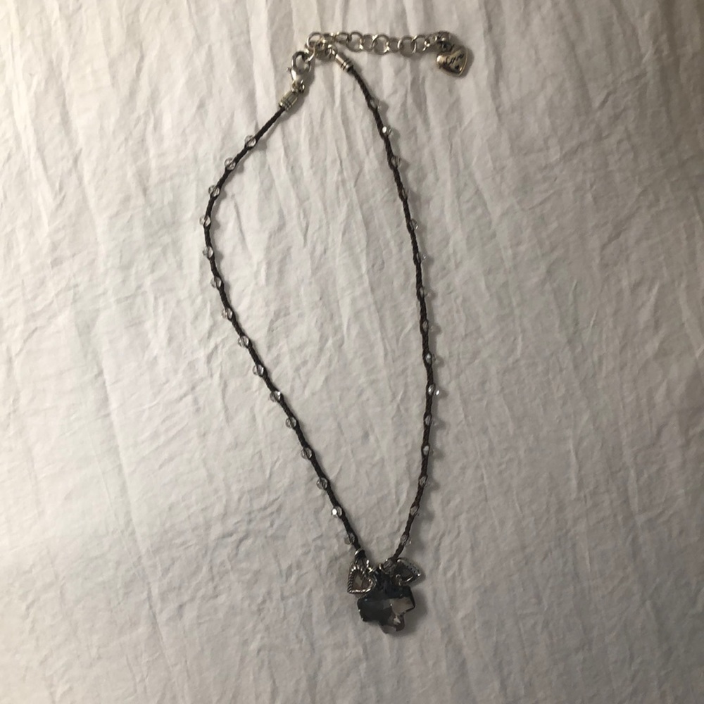 Brighton brown necklace with charms